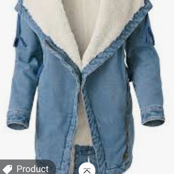 ISO VENUS JEAN JACKET WITH SHERPA LINNING - Picture 2 of 3